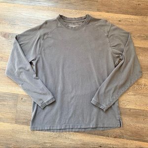 North Face Long Sleeve Shirt Grey Men’s Cotton